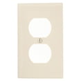 thumbnail image 1 of Duplex Device Receptacle Wallplate, Light Almond, 1 of 1