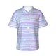 thumbnail image 1 of Balery Striped Gradient Camisas hawaianas de manga corta para hombre, camisas playeras de corte holgado, camisas de vacaciones con botones,3X-Large, 1 of 7