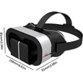 thumbnail image 4 of Auriculares VR de teléfono - Dispositivo de realidad virtual escalable, gafas de películas en 3D | Visor panorámico de alta definición para contenido educativo, exploración de viajes, juegos e, 4 of 11