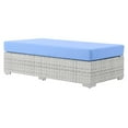 thumbnail image 2 of Modway Convene Outdoor Patio Rectangular Ottoman in Light Gray Light Blue, 2 of 6