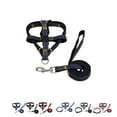 thumbnail image 4 of Dog Leash Harness Adjustable Leash Set Denim Dog leash harness Denim adjustable Leash Collar for Small Medium Large Dog Daily Training Walking Running, 4 of 5