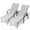 Light Gray, variant on Crestlive Products 2-Pack Outdoor Chaise Lounge Chair, 5‑Position Adjustable Patio Recliner, Black