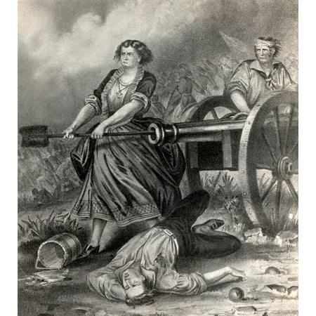 molly pitcher at the battle of monmouth 1778 poster print by science