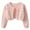 Pink, variant on KyCheLot Girls Open Front Cardigans with Tie Cute Lightweight Hollow out Knit Long Sleeve Shrug 1-9 Years