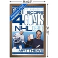 thumbnail image 3 of NHL Toronto Maple Leafs - Austin Matthews History Wall Poster, 14.725" x 22.375", Framed, 3 of 3