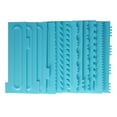 thumbnail image 3 of Peine para glaseado de pasteles Jadeshay raspadores de crema para bricolaje color Azul, 3 of 8