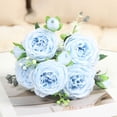 thumbnail image 3 of Tyidzon Artificial Flowers Vintage Faux Rose Bouquet Fake Flower for Vase Silk Floral Arrangements for Table Centerpiece Wedding Decoration Indoor Home Decor, 3 of 7