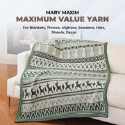 Mary Maxim Maximum Value Brown Acrylic Yarn for Crocheting, Knitting 474 Yds, Light Brown