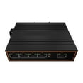 thumbnail image 1 of Commutateur Réseau Ethernet Industriel 5 Ports 10/100Mbps Rapide Gigabit Din-Rail Métal IP40, Sécurité, 1 of 6