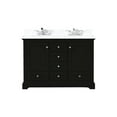 thumbnail image 2 of 48 In. Double Bath Vanity With Marble Top And Faucet - Soft Close, Scratch- Stain- Surface, Two Inner Cabinets, Six Drawers Open Cabinet Shelf Storage & Scratch Space, 2 of 7