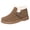 Coffee, variant on Women Winter Loafers Platform Suede Leather Comfortable Loafers for Women Non Slip Slip On Cute Faux Fur Lined Adjustable Loafers Mules Green 7.5 Wide