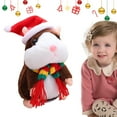 thumbnail image 2 of YiJuHui 1pcs Interactive Talking Hamster Plush Toy, Repeats What You Say, Soft Stuffed Animal with Walking & Voice Recording, Fun Educational Pet Toy for Gifts, 2 of 8
