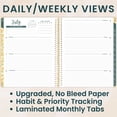 thumbnail image 4 of bloom daily planners 2026-2027 Academic Planner, 13-Month Monthly & Weekly Hard Cover, 8.5" x 11", Butter Yellow Daisies, 4 of 23