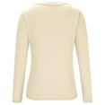 thumbnail image 7 of Aloohaidyvio Womens Long Sleeve Tops Crew Neck Slim Fitted Shirts Y2K Basic Casual Blouses, 7 of 7