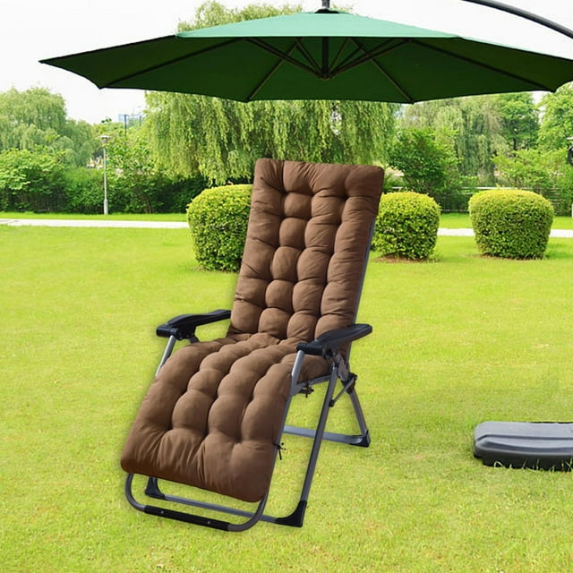 Cojín para sillón, colchón de repuesto para tumbona para Patio de césped al aire libre Marrón