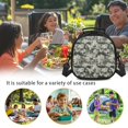 thumbnail image 6 of Uourmeti Removable Shoulder Strap Kids Lunch Bag for School Outdoor, Polyester Fabric Portable Kids Insulated Lunch Bag, Digital Camouflage Design, 6 of 6