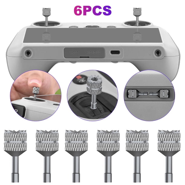 Joystick Rocker Thumb Sticks para DJI Mini 3 Pro Drone Accesorios (Plata)