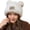 Beige, variant on Versatile White Bear Hat with Ear Furry Caps Cartoon Ear Hat Color Winter Plush Hat for Casual Wear