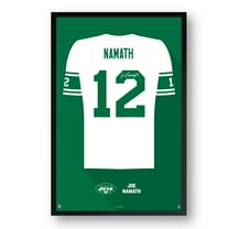 Joe Namath New York Jets Framed 27" x 39" Retired Jersey Art Print