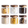 thumbnail image 1 of Conjunto de 6 Frascos de Vidrio para Almacenamiento de Alimentos Kanwone, Herméticos de 500 ml, 1 of 7