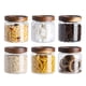 thumbnail image 1 of Conjunto de 6 Frascos de Vidrio para Almacenamiento de Alimentos Kanwone, Herméticos de 500 ml, 1 of 7