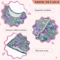 thumbnail image 2 of Girls Dress Purple Cherry Blossoms Sleeveless Dress for Girls Hem A-Line Casual Sundress, 2 of 7