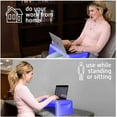 thumbnail image 4 of MavoCraft Purple Folding Lap Desk with Storage & Dividers | Laptop Bed Table, Breakfast Tray | Serving Table for Kids & Adults, Easy to Fold & Carry, 4 of 7