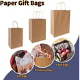 thumbnail image 4 of 90-Pack Brown Kraft Paper Bags with Handles Bulk, Assorted Sizes Gift Bags，Grocery，Retail，Party，Birthday，Shopping，Business，Goody，CraftMerchandise Take Out Sacks, 4 of 4