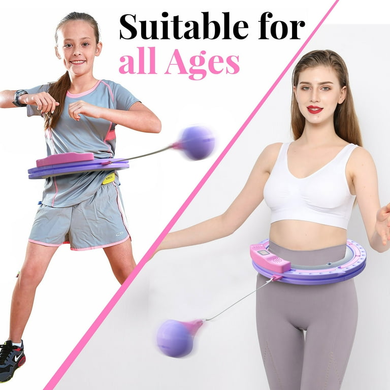 Zenooze Weighted Hula Hoop with Bluetooth Smart Adjustable Fitness Equipment Medium