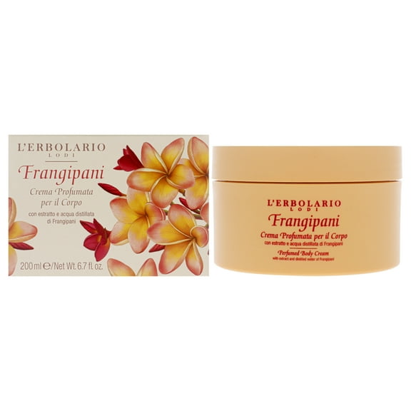 LErbolario Perfumed Body Cream - Frangipan , 6.7 oz Body Cream
