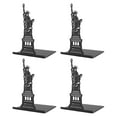 thumbnail image 3 of Office Book Support, 4 Pcs Slim Design Metal Structure Bookends Foam Pads  For Heavy Duty Support For CDs Goddess Statue, 3 of 8