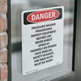 thumbnail image 4 of Pressure Washer Procedures Inspect OSHA Danger Vinyl Decal Label 24 Inch x 18 Inch - 10 Pack, 4 of 6