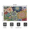 thumbnail image 5 of Bohemian Retro Floral Non-Slip Entryway Door Mat,Boho Indoor Decor Durable Low Plush Door Mat,Washable Welcome Rug for Patio Hallway Home Decor 20x32 Inches, 5 of 6