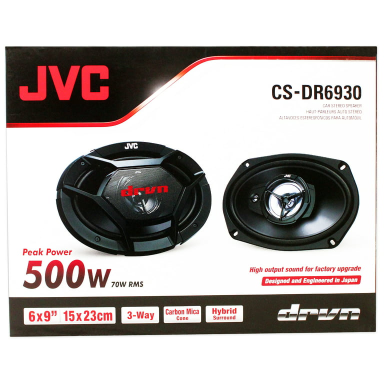 JVC CS-DR6930 6X9 3-Way Speaker DRVN Series 400W Max 