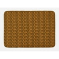 thumbnail image 1 of Tribal Bath Mat, Tiger Skin with Stripes and Warm Toned Background Motifs from African Culture, Non-Slip Plush Mat Bathroom Kitchen Laundry Room Decor, 29.5 X 17.5 Inches, Orange and Black, Ambesonne, 1 of 2