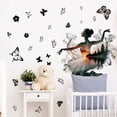 thumbnail image 1 of Adhesivos de pared de PVC con forma de bailarina de ballet, mariposa negra, 40 x 60 cm, 1 of 3