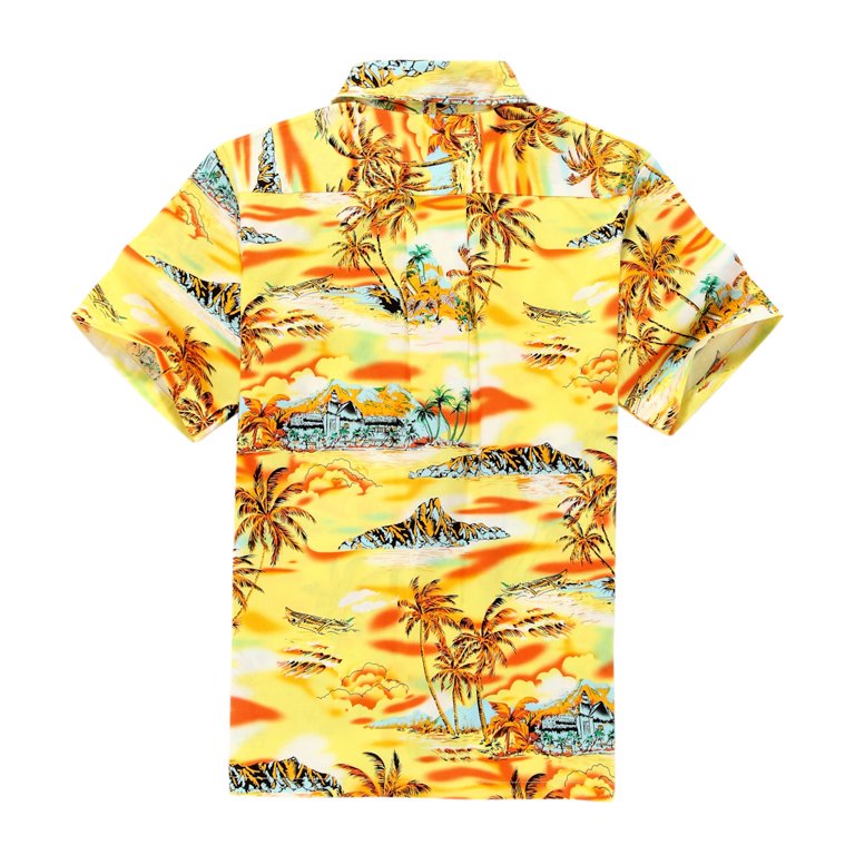 Hawaii Hangover Men's Aloha Shirt (4xl, Sunset Blue)