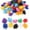 Assorted Color, variant on Raindrops 100pcs 20mm Cat Toys Assorted Pom Poms Fluffy Balls for DIY Creative Crafts Decorations (Mix Color)