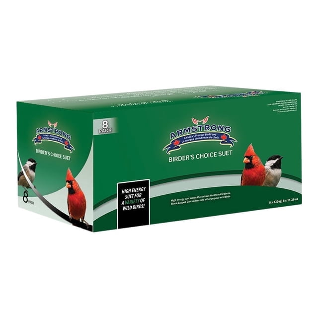 Armstrong Wild Bird Food Birder's Choice Suet, 8-Pack, 2.56kg
