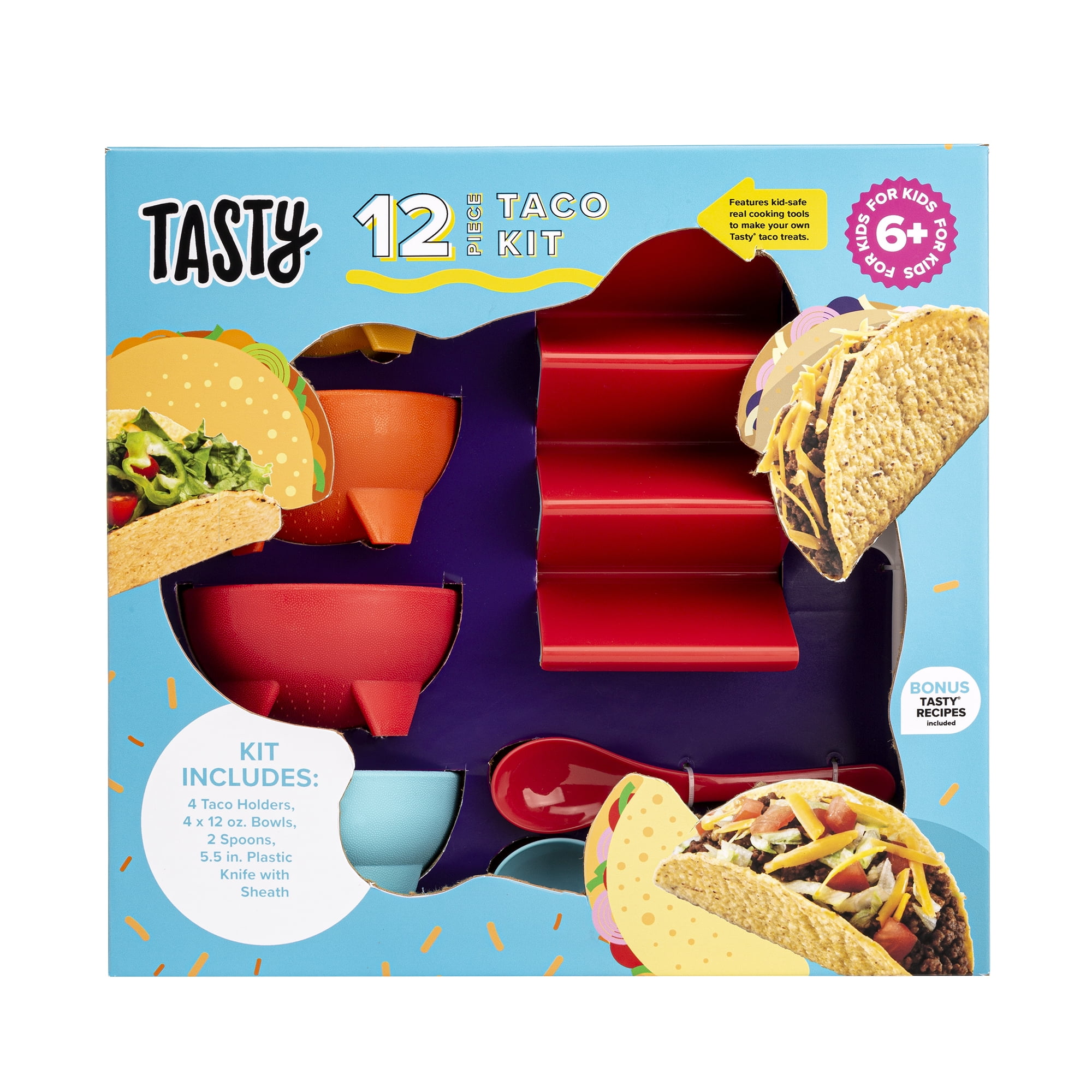 Plus 2 Bonus Taco Recipes Included Napkins | Tortilla Warmer 4 Taco Tuesday Bundle Taco Holder 