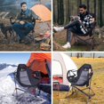 thumbnail image 3 of Nice C Heated Hammock Camping Chair, Swing Chair, Folding Rocking Chair, Camping Chair, High Back with Stand, Cup Holder, Side Pocket, Heavy Duty 10000mAh Power Bank Included (1-Pack), 3 of 7