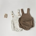thumbnail image 4 of Sngxgn Baby Boy Cotton Bodysuit Long Sleeve Jumpsuit Outfits Clothes(Coffee,90), 4 of 5