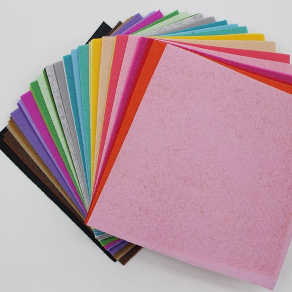 HINTRMENT 40pcs Non Woven Felt Fabric Assorted Color Sheets for Patchwork Artificial Flowers Home Decoration
