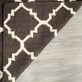thumbnail image 4 of Safavieh Dhurries Brad Geometric Runner Rug, Brown/Ivory, 2'6" x 10', 4 of 8