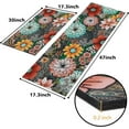 thumbnail image 4 of Kitchen Mats Sets 2 Piece,Cushioned Anti Fatigue Kitchen Mats， Washable Kitchen Rugs,Non-Slip Kitchen Floor Mats,Boho Floral Kitchen Rugs,Colorful Flowers Kitchen Mats,17.3"x30"+17.3"x47", 4 of 6