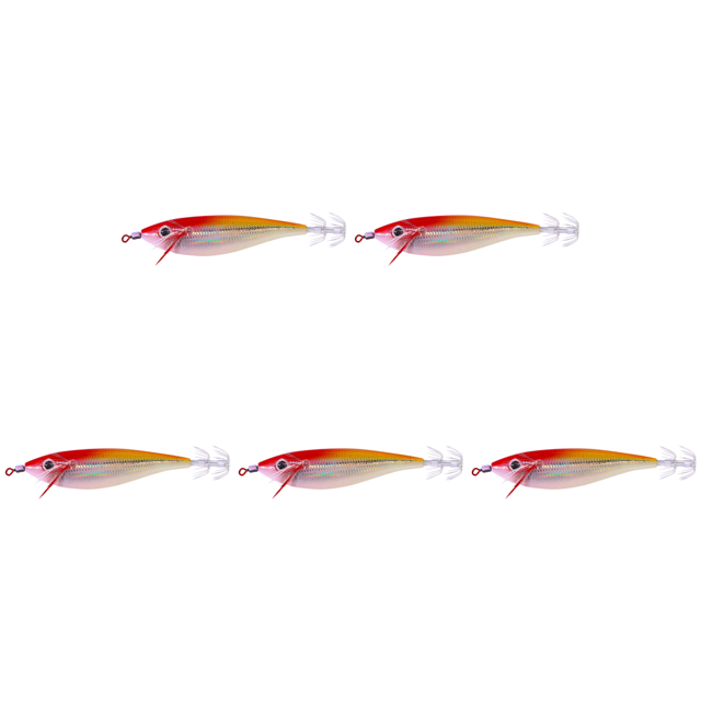 Señuelo anzuelos de pulpo 10cm 10g cebo de pulpo luminoso aparejo (cuerpo de la cabeza) oro rojo