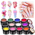 thumbnail image 1 of Set de gel para uñas SAVILAND SSpro X 3D de 12 colores con bolígrafo para esculturas, 1 of 7
