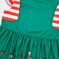 thumbnail image 5 of Girls Christmas Cartoon Dress Flutter Sleeves Skirt Xmas Outfit, 5 of 6
