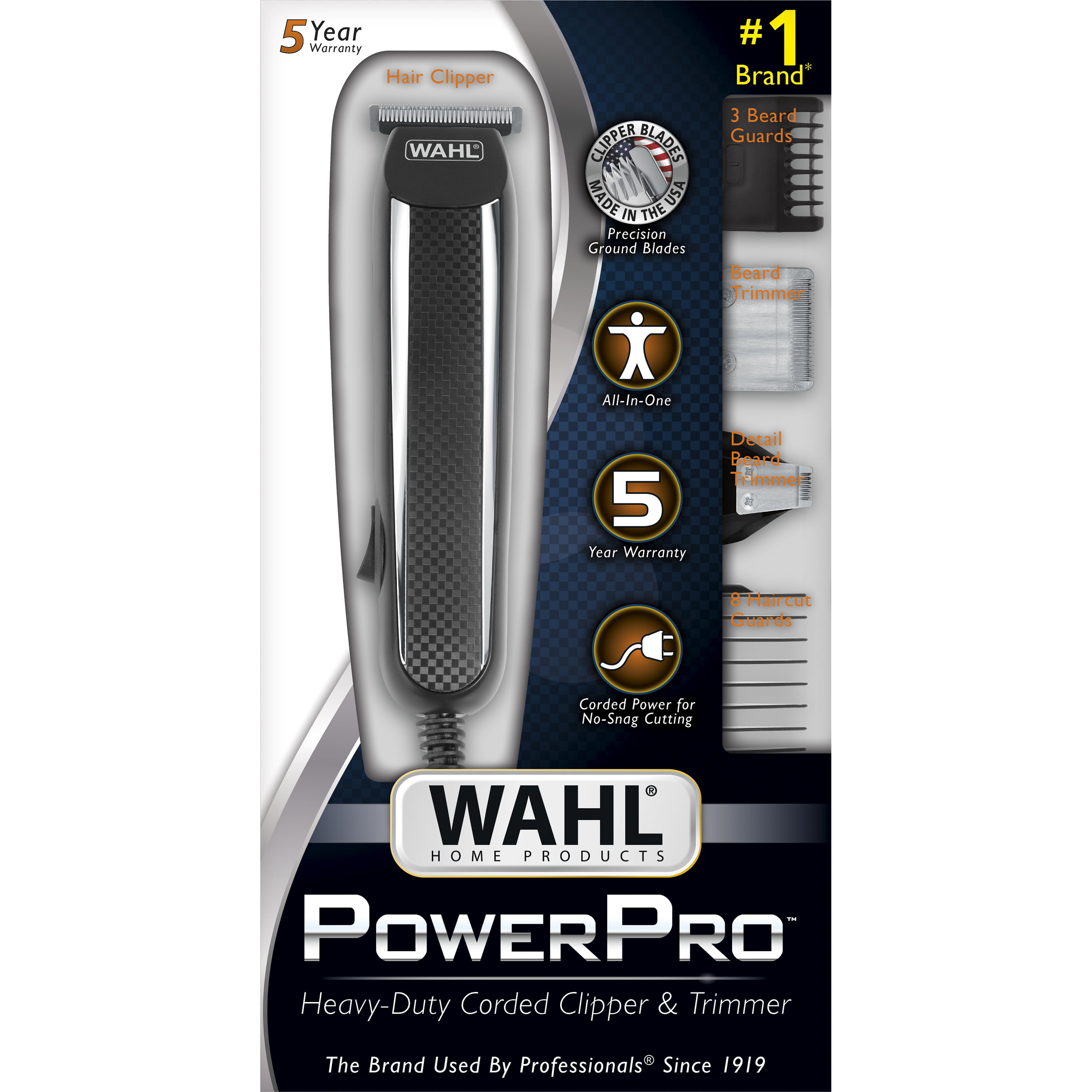 wahl powerpro corded clipper and trimmer