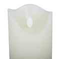 thumbnail image 5 of DecMode 5", 6", 4"H Silver Base Unscented Wax  Flameless Candle with Remote Control (Set of 3), 5 of 8